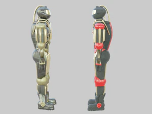 Protective suit or android robot 3D Model