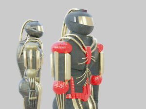 Protective suit or android robot 3Dモデル
