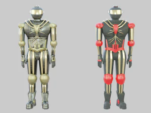 Protective suit or android robot 3D Model