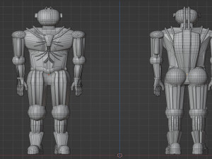 Protective suit or android robot 3Dモデル