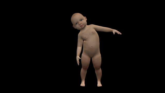 baby 3D मॉडल .c4d .max .obj .3ds .fbx .stl .blend 