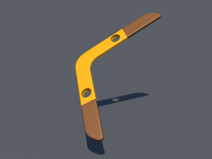 low poly boomerang-3d 3D Model