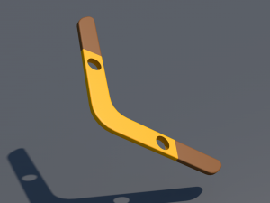 low poly boomerang-3d 3D मॉडल