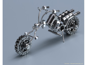 chopper mechanical figure 3D Model
