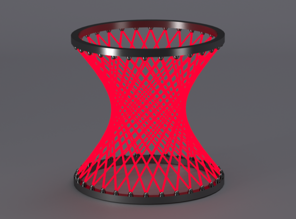 hyperboloid 3D-Modell .c4d .max .obj .3ds .fbx .stl .blend 
