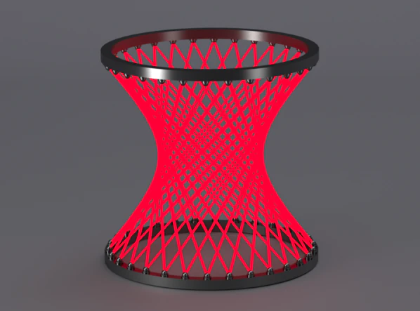 гіперболоїд 3D Модель .c4d .max .obj .3ds .fbx .stl .blend 