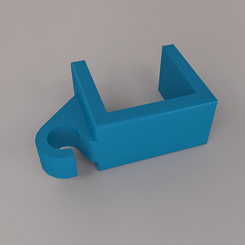 desk hook holder 3D Model .c4d .max .obj .3ds .fbx .stl .blend 