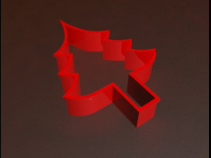 christmas tree cookie cutter 3D 프린트 모델