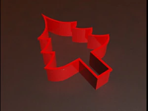 圣诞树饼干模具 3D 打印模型