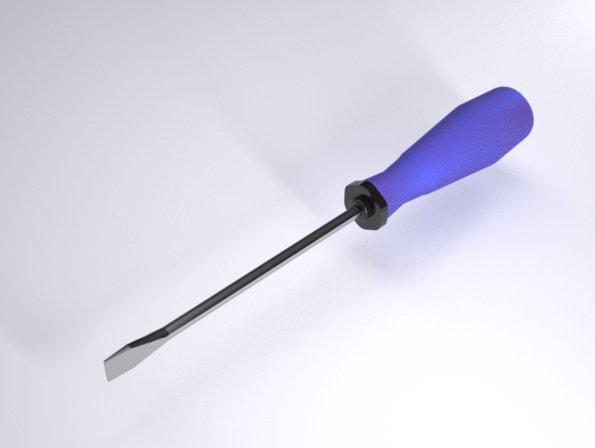 screwdriver 3D Model .c4d .max .obj .3ds .fbx .stl .blend 
