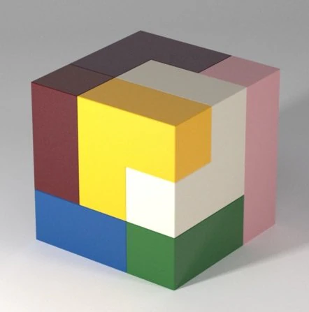 soma cube puzzle 3D Model .c4d .max .obj .3ds .fbx .stl .blend 