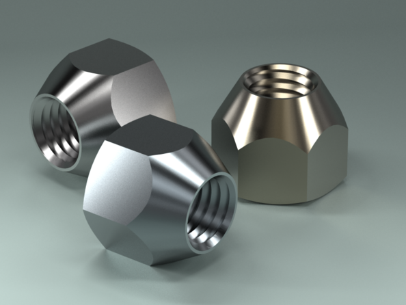 din 74361 fastener nut bolt 3D Model .c4d .max .obj .3ds .fbx .stl .blend 