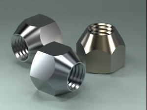 parafuso de porca de fixa&ccedil;&atilde;o din 74361 Modelo 3D