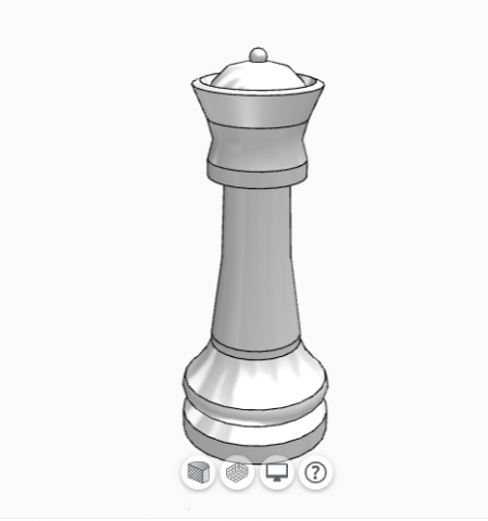 chess - queen 3D Модель .c4d .max .obj .3ds .fbx .stl .blend 