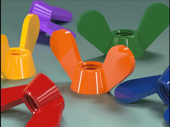 wing nuts - din-315 3D Model .c4d .max .obj .3ds .fbx .stl .blend 