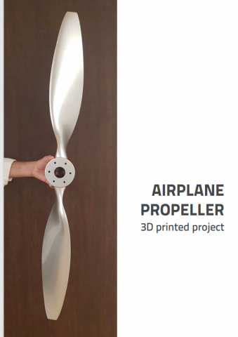 3d printed propeller as ceiling lamp 3D Print Model .c4d .max .obj .3ds .fbx .stl .blend 