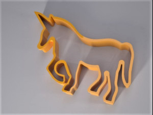 unicorn cookie cutter 3D Model