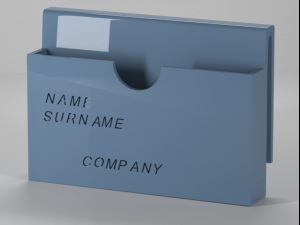 business card belt holder Modelo de Impressão 3D