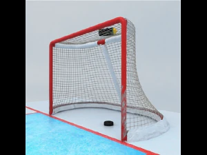 gol hokejowy Model 3D