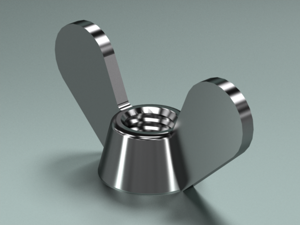DIN 13 bolt 3D Model .c4d .max .obj .3ds .fbx .stl .blend 