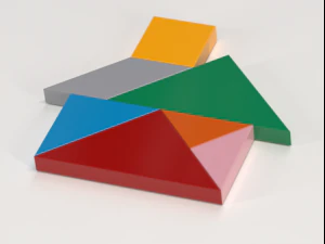 七巧板 3D 打印模型