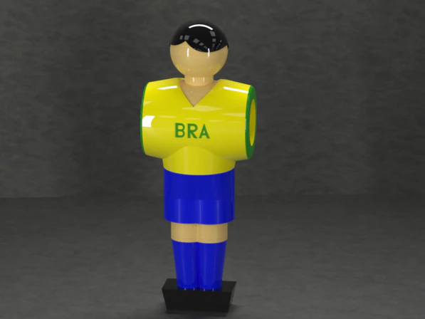 Table soccer figures with configurator 3D Print Model .c4d .max .obj .3ds .fbx .stl .blend 