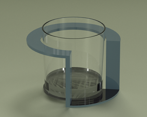 Glass holder 3D 模型 .c4d .max .obj .3ds .fbx .stl .blend 