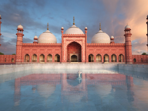Badshahi Mosque Pakistan 3D Model
