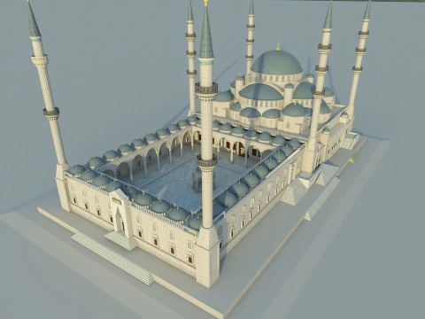 Mezquita Azul Modelo 3D