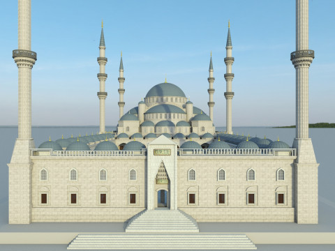 Blue Mosque Model 3D