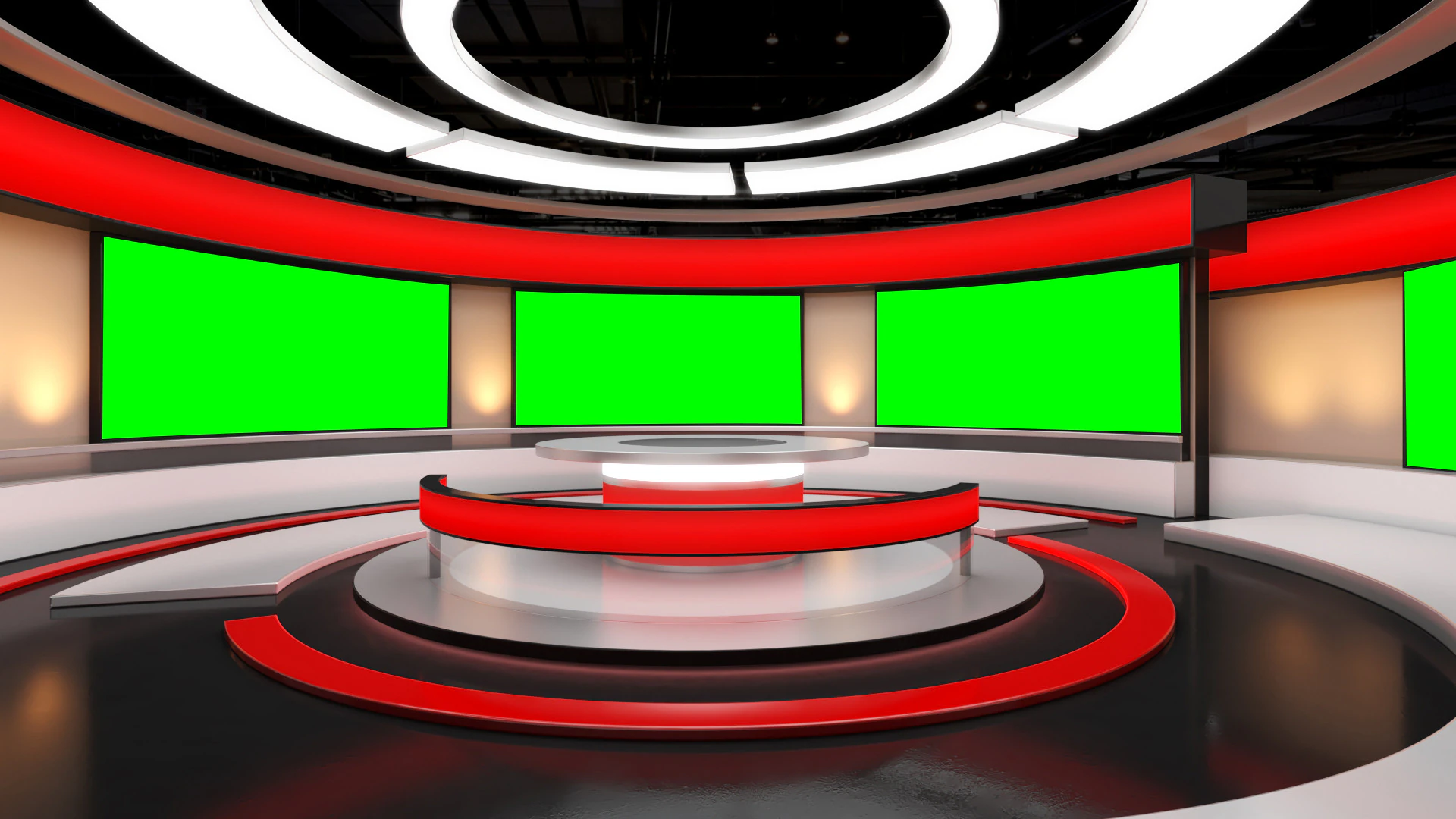 TV Virtual Studio 3D Model .c4d .max .obj .3ds .fbx .stl .blend