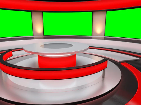 TV Virtual Studio 3D Model
