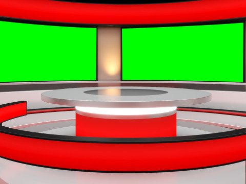 TV Virtual Studio 3D Модель
