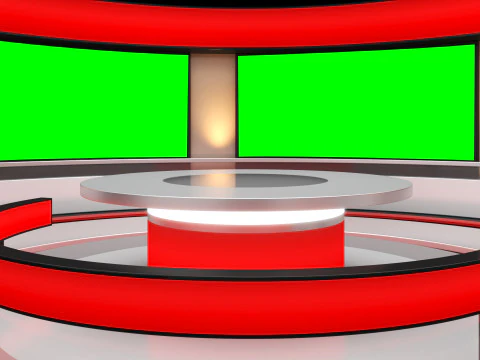 TV Virtual Studio 3D Model