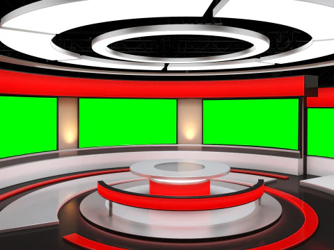 TV Virtual Studio 3D Model