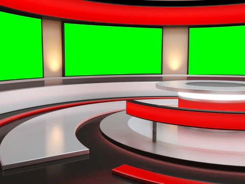 TV Virtual Studio 3D Model