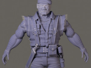 jack ohara the green beret from commandos Modelo 3D