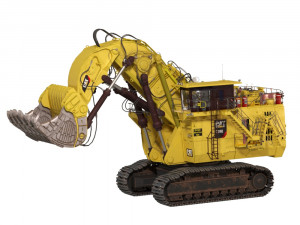 excavator caterpillar 6090 fs hydraulic front shovel 3D Model