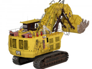 excavator caterpillar 6090 fs hydraulic front shovel 3Dモデル