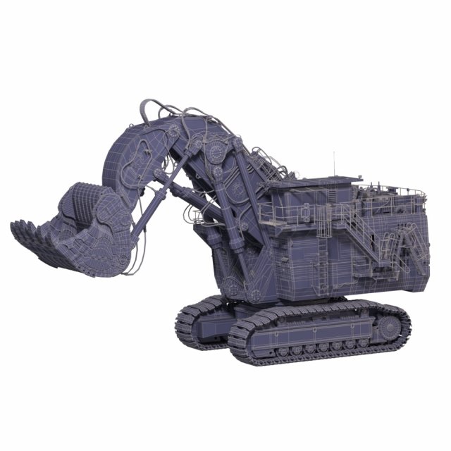 Download excavator caterpillar 6090 fs hydraulic front shovel 3D Model