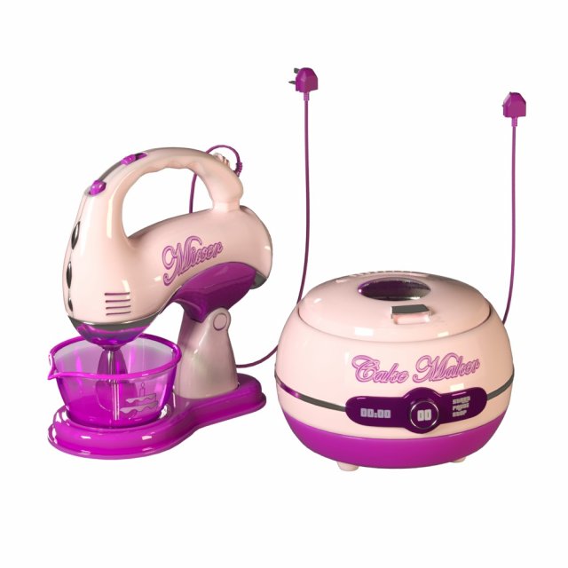 fantasy mixer and cake maker set Modello 3D .c4d .max .obj .3ds .fbx .stl .blend 