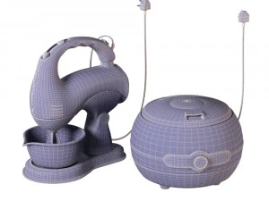 fantasy mixer and cake maker set 3D Model