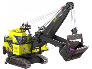 Bagger PH 4100XPC AC Elektro-Seilschaufel 3D Modell