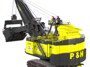 excavator ph 4100xpc ac electric rope shovel Model 3D