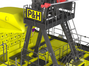 excavator ph 4100xpc ac electric rope shovel Model 3D