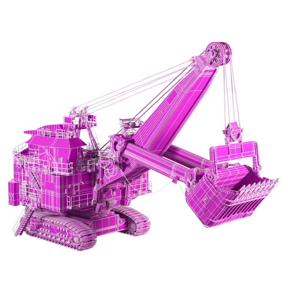 Excavator Ph 4100xpc Ac Electric Rope Shovel 3d Models In Heavy Equipment 3dexport