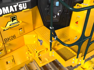 komatsu d375a-8 crawler dozer 3D Model