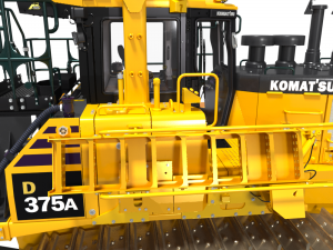 komatsu d375a-8 crawler dozer 3D 모델