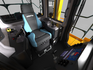 komatsu d375a-8 crawler dozer 3D 모델