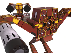 collection of fighter robots for roborumble game 3D Model
